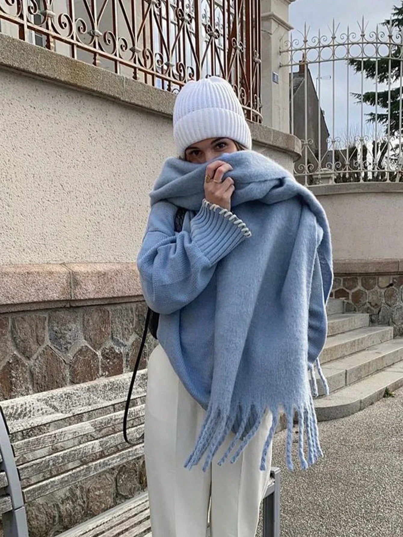 Luxury Cashmere Thickened Warm Shawl Scarf