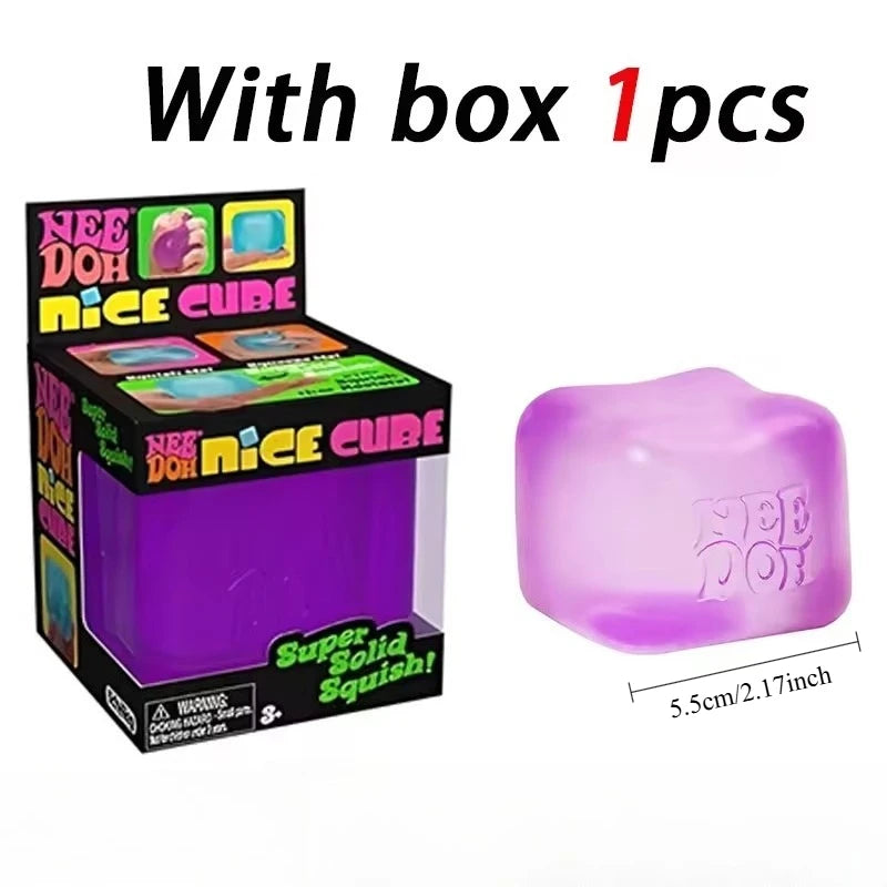 Nee Doh Jellyfish & Cube Squish Toy
