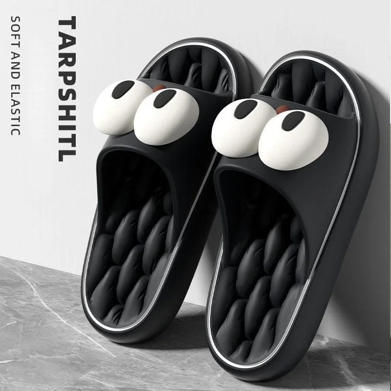 Large-Eye Cute Cartoon Thick-Soled Slippers