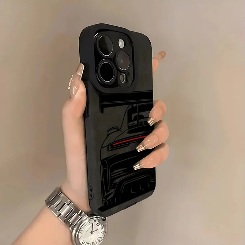 Cool Sports Car Phone Case For iPhone 18 Pro Max Faux Leather Cover
