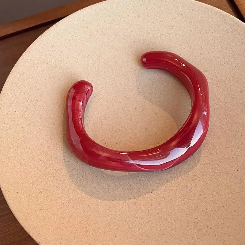 Acrylic Cuff Geometric Open Bracelet