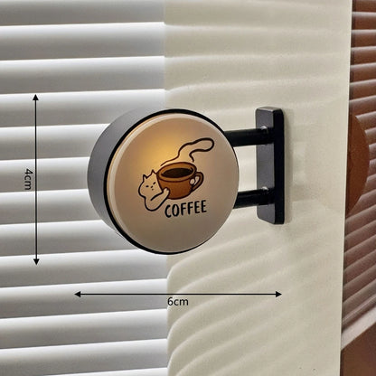 Mini Lightbox Fridge Magnet Coffee