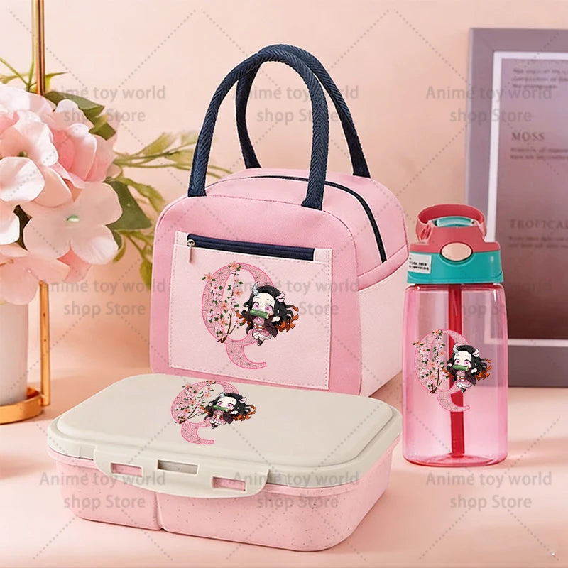 Demon Slayer Bento Box+Lunch Bag+Water Bottle 3pcs Set