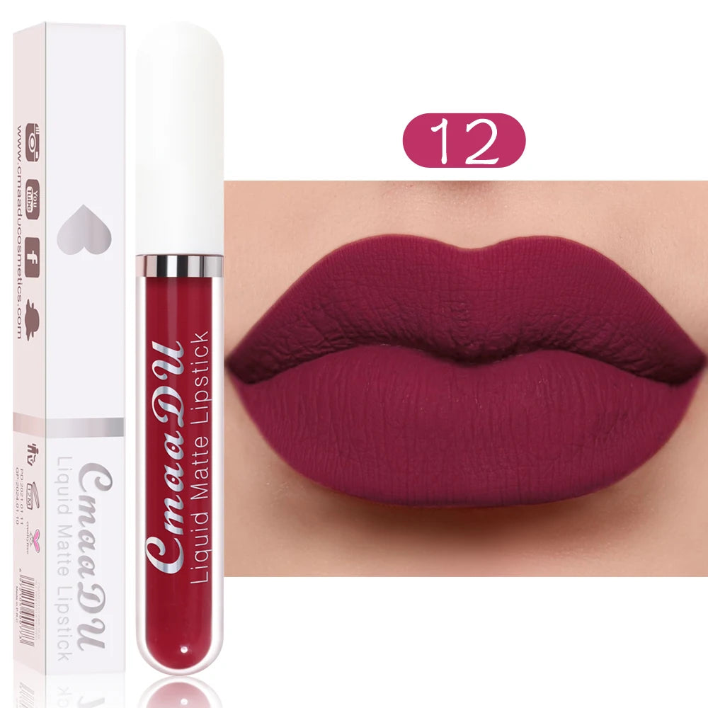 1 Pcs Matte Lip Gloss Liquid Lipstick Waterproof