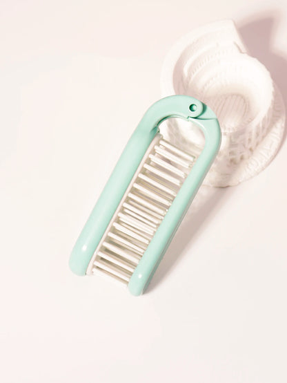 Foldable portable hair comb head hair wigs