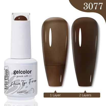 Red Brown Color Gel Nail Polish