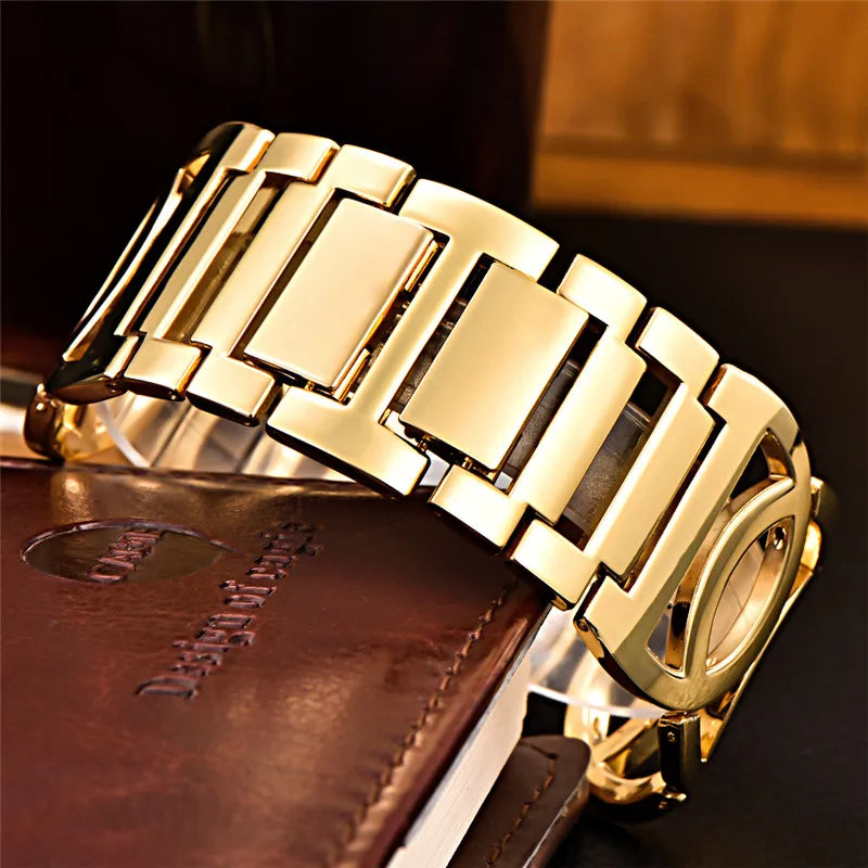 Lady Gold Full Stainless Steel Magic Watch