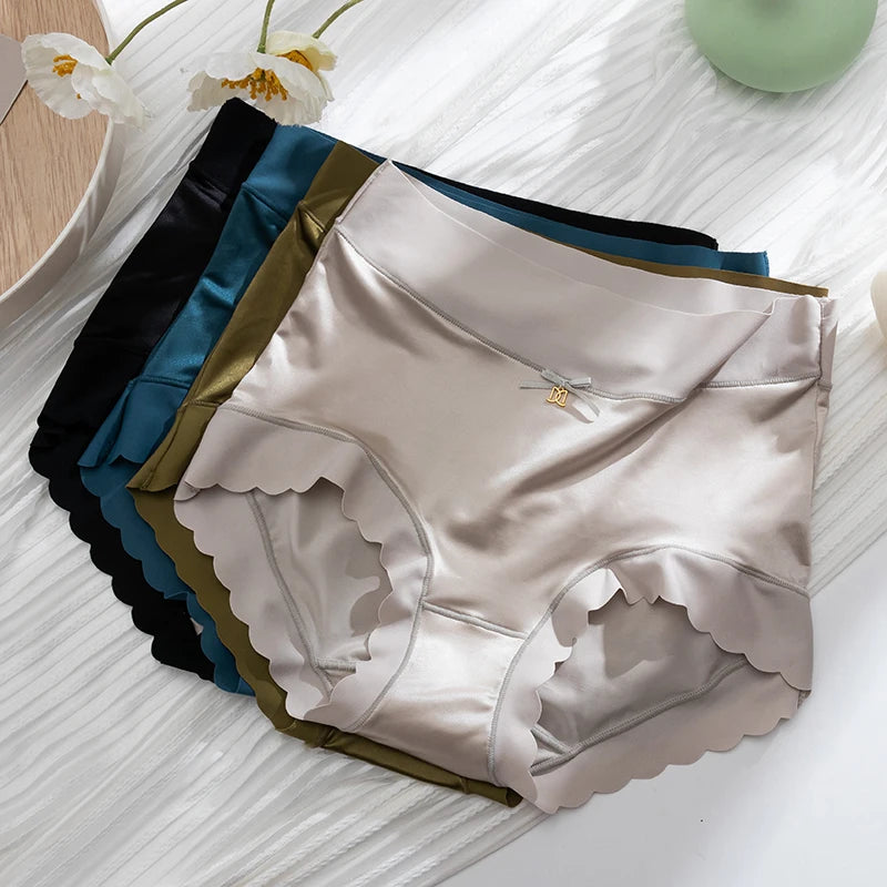 Silk Panties Nice Briefs Soft Underwear Mid rise Elegance Sexy Lingerie