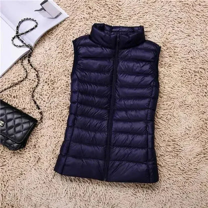 Duck Down Sleeveless Puffer Jacket