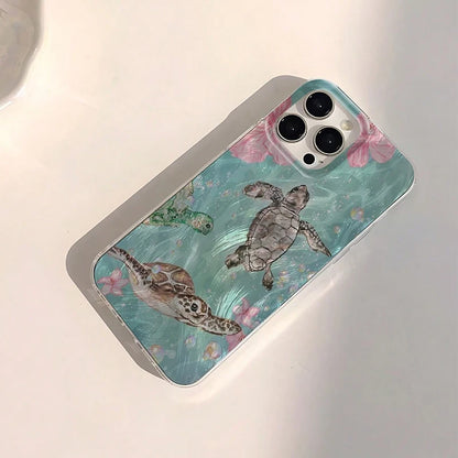 Sea Turtle Beach Pattern Phone Case