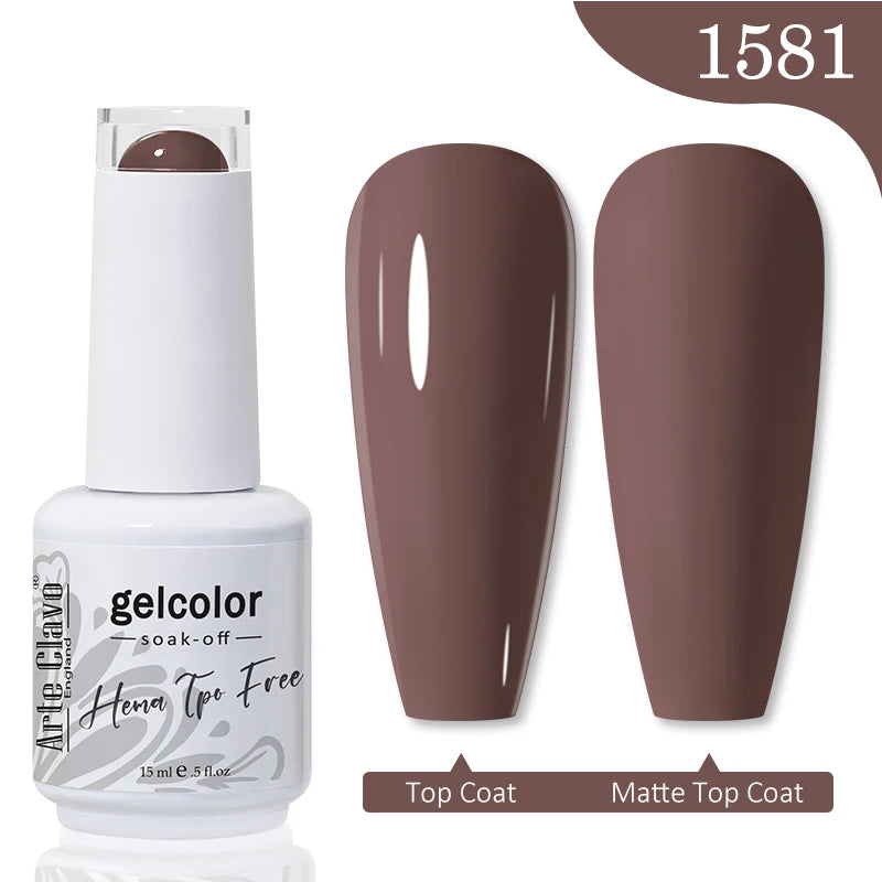 Red Brown Color Gel Nail Polish
