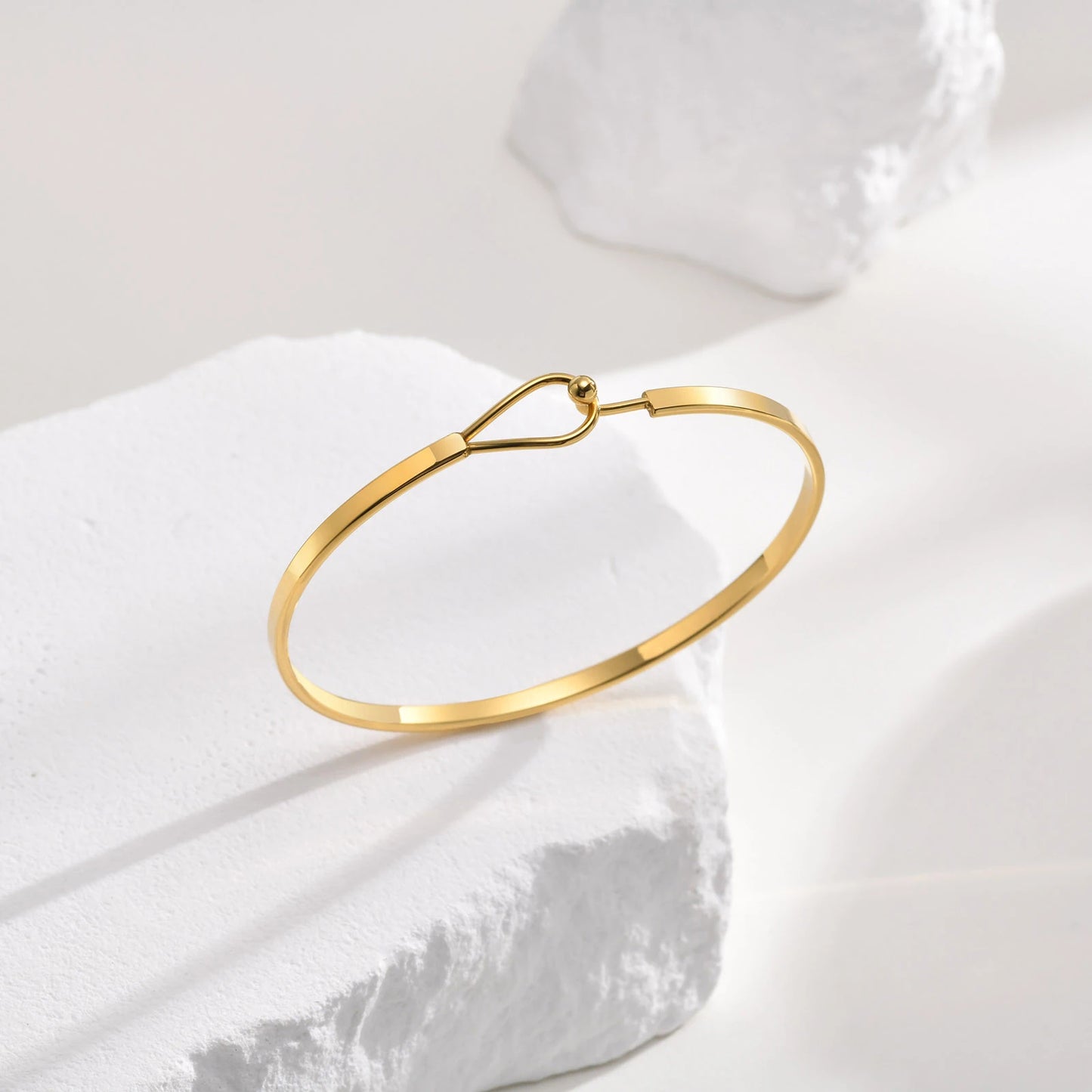 Chic Cuff Bangle Gold Stainless Steel Thin Bands Bracelets