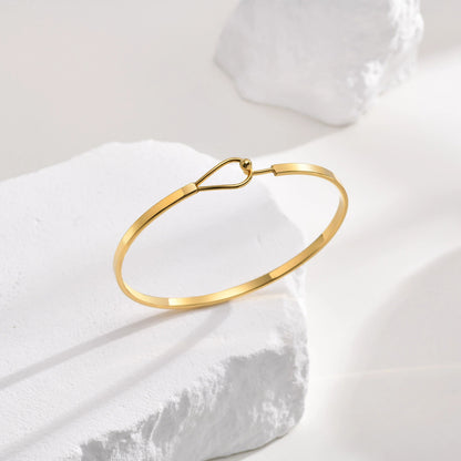 Chic Cuff Bangle Gold Stainless Steel Thin Bands Bracelets
