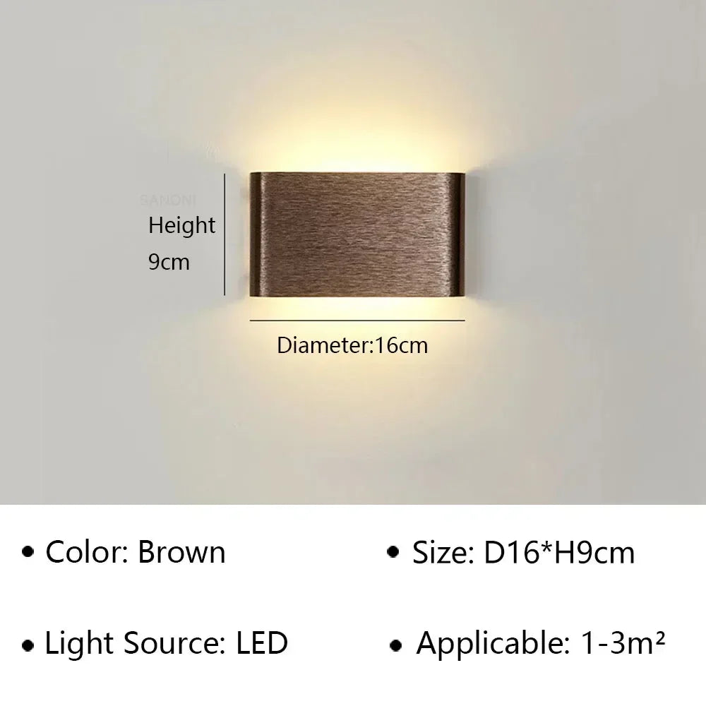 Modern LED Wall Lamp for Bedside Living Room Stairs Aisle