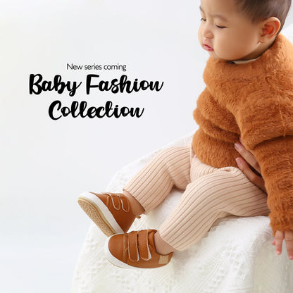 Leather Rubber Anti-slip Toddler First Walkers Shoes