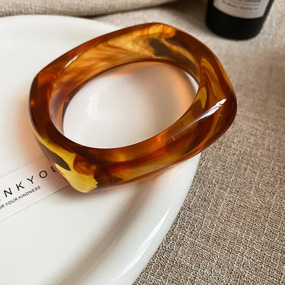 Geometric Irregular Chunky Wide Bracelet