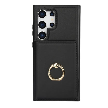 Wallet Case with Card Holder, 360° Rotation Ring