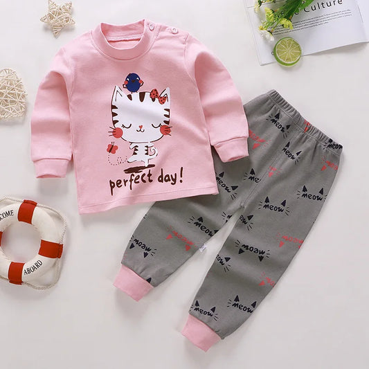 Boys Girls Sleepwear Unisex Casual Pajama