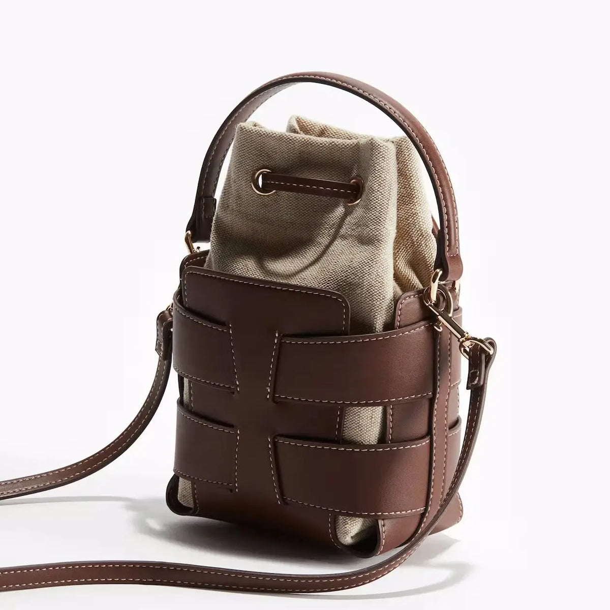Crossbody Bucket Luxury Design Hollow Out Handbags