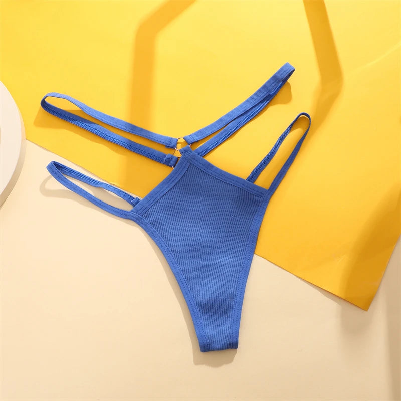 Cotton Low Waist Sexy Secret G-string Thong Seamless Brief Lingerie
