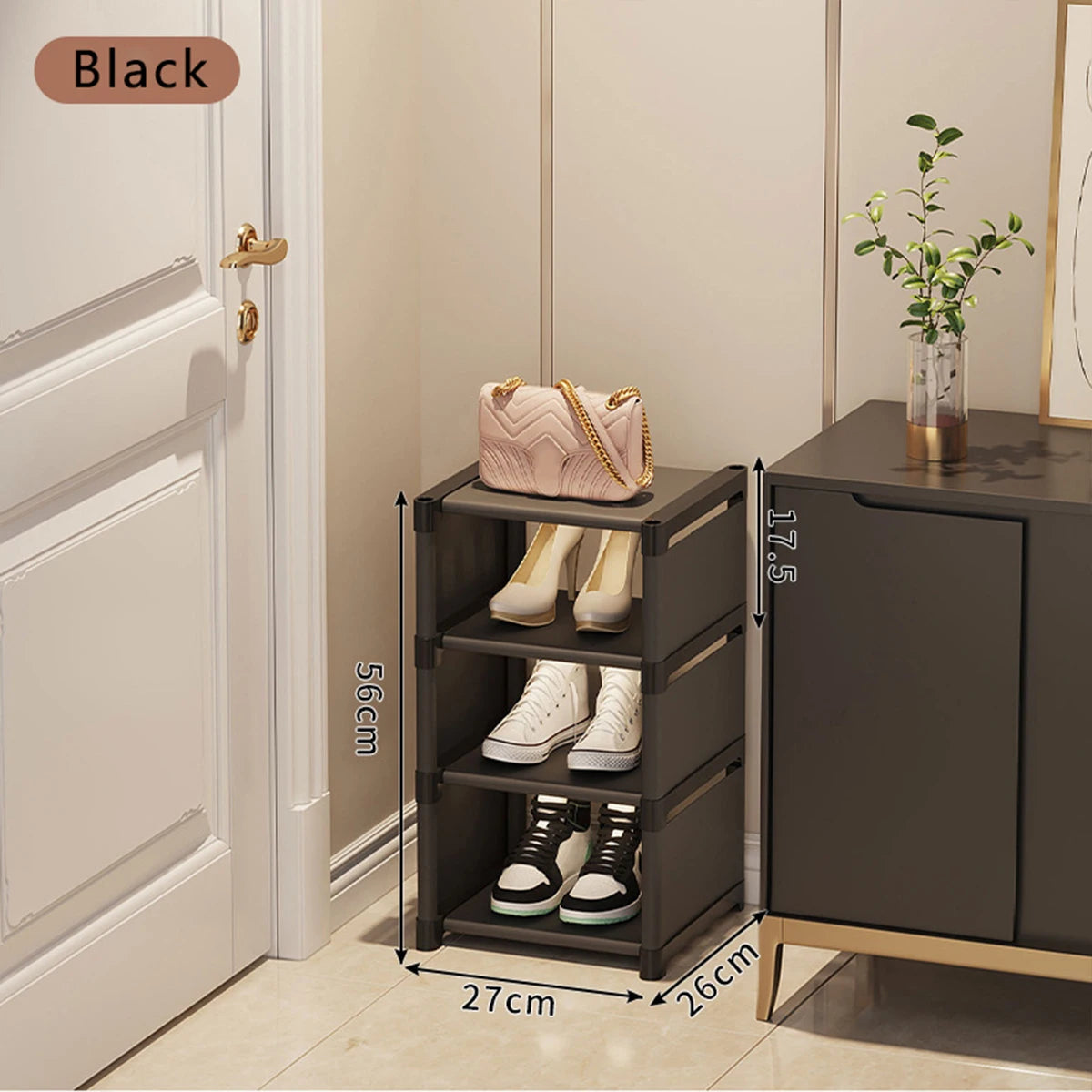 Shoe rack Small shoe cabinet widened