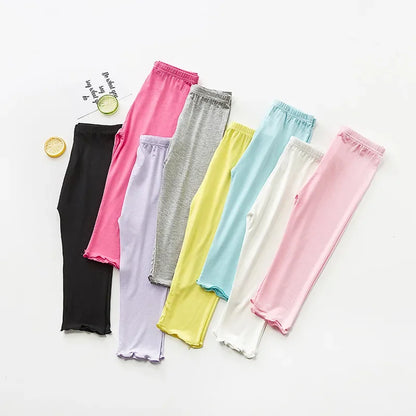Leggings Ruffles Kids Cotton Toddler Pants