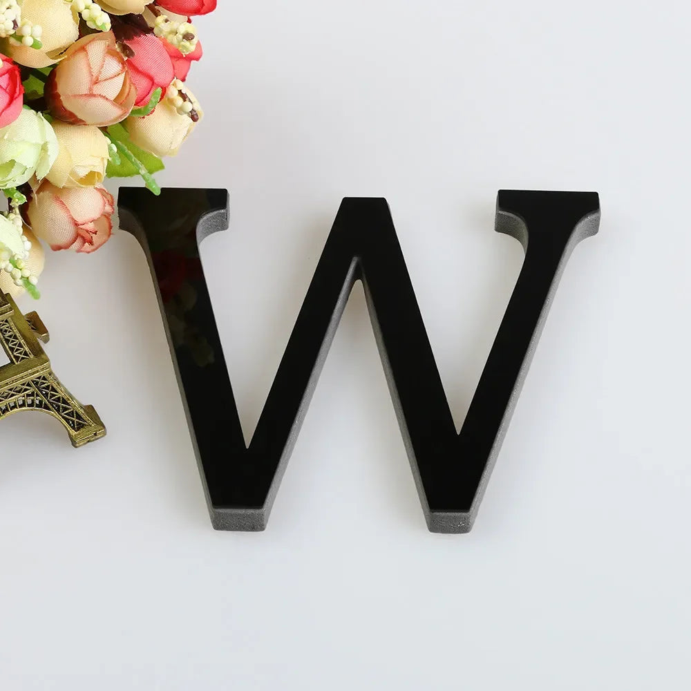 26 Letters DIY 3D Mirror Acrylic Wall Sticker