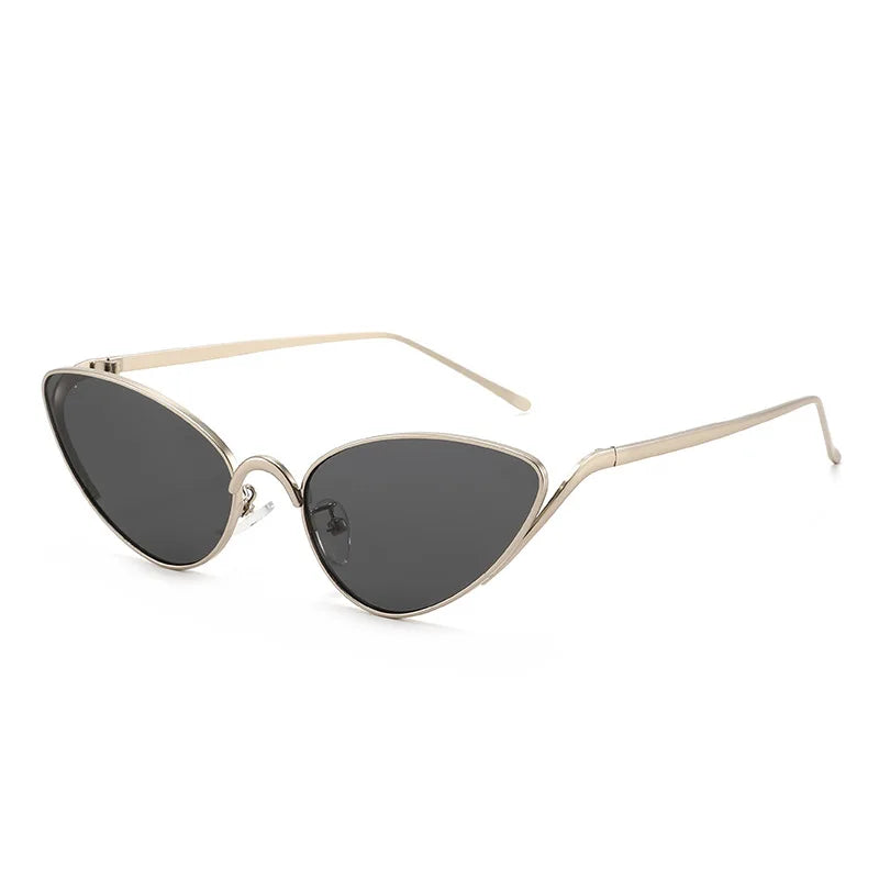 Alloy Triangle Cat Eye Y2K Sexy Outdoor Sun Glasses