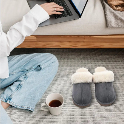 Crestar Winter Home Warm Comfortable Fur Slippers