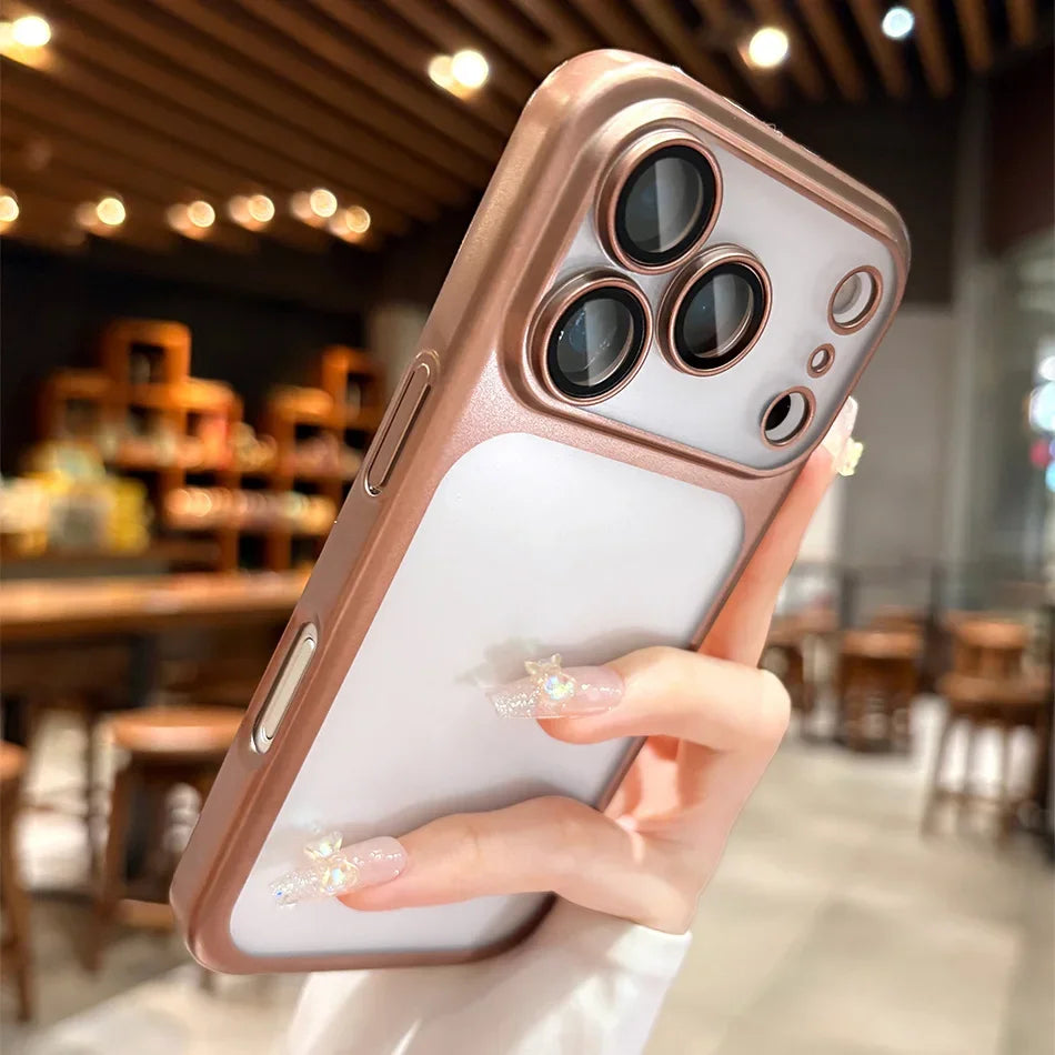Translucent PC Phone Case For iPhone Pro Max Cover