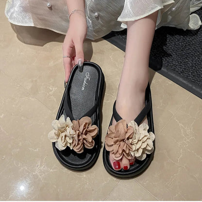 DANA Two-Tone Floral Sandals