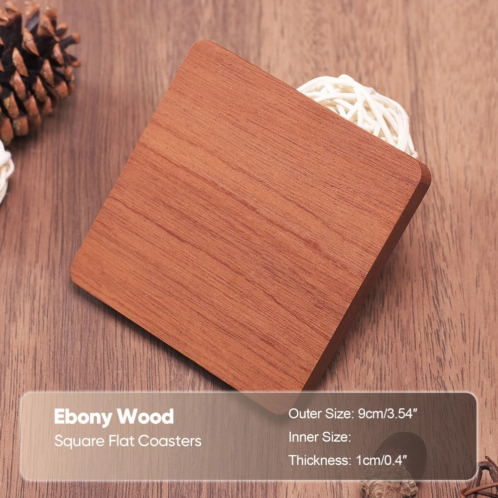 1PCS Solid Walnut Wood Coaster