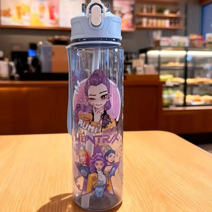 Water Bottles 750ml High-capacity Drinking Straw Cup Portable Girl Outdoor Bottles