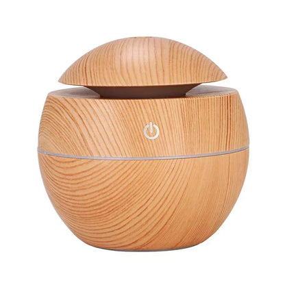 Mini Woodgrain Ultrasonic USB Humidifier and Essential Oil