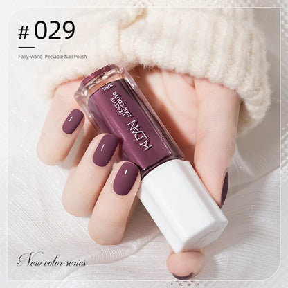Colorful Water-Base Nail Polish 40 Colors Air Dry Peel Off Nail Art