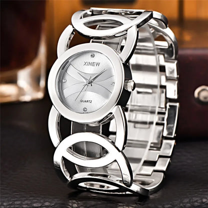 Lady Gold Full Stainless Steel Magic Watch