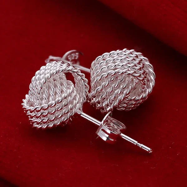 925 Sterling Silver Round Circle Hoop Earrings