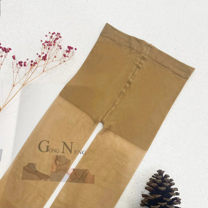 3 pares de medias finas translúcidas, medias negras sexis