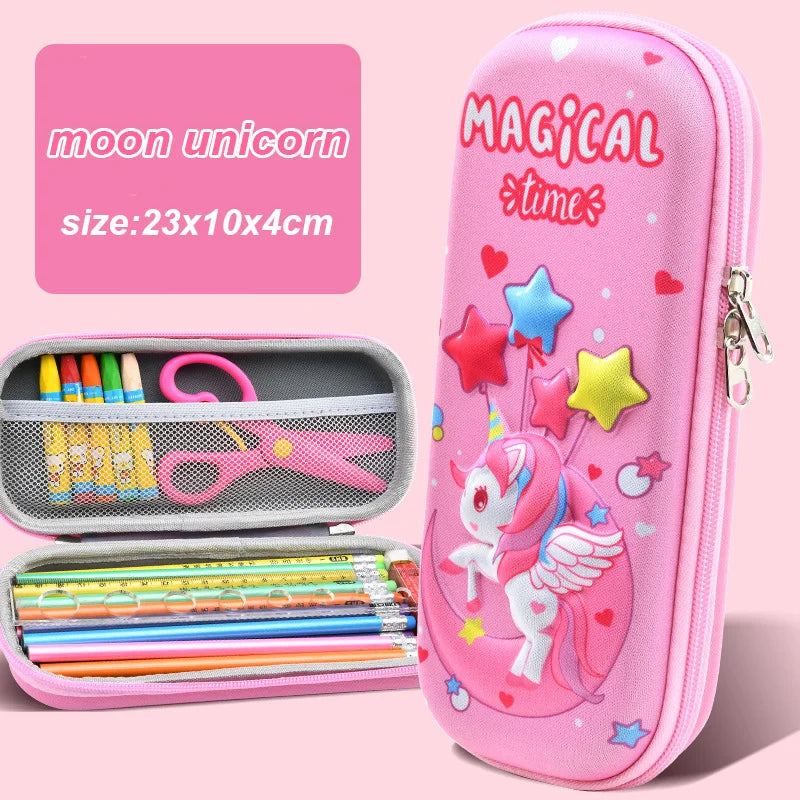 3D Kawaii Pencil Case EVA Large Capacity Waterproof Light Pencil Box