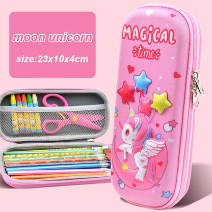 3D Kawaii Pencil Case EVA Large Capacity Waterproof Light Pencil Box