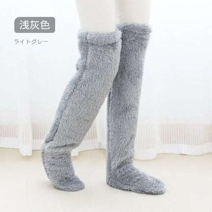 Hot Fluffy Thigh High Socks