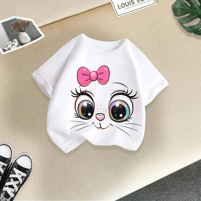 Foreign Animal Print Half Sleeve T-shirt