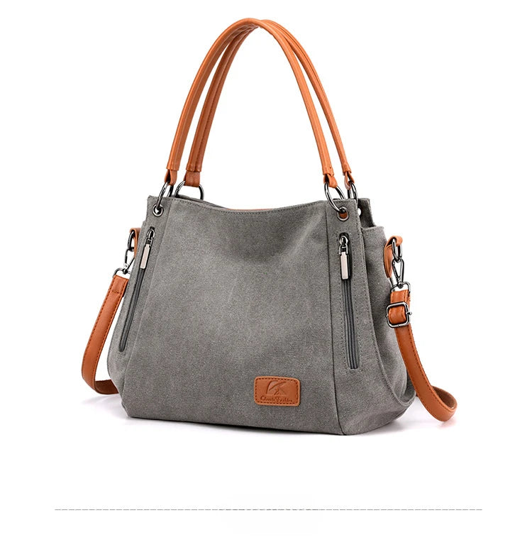 Luxury Shoulder Crossbody Canvas Messenger Bag
