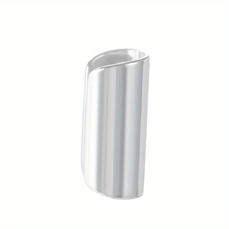 Simple Long Tube Geometric Stainless Steel Ear Clip