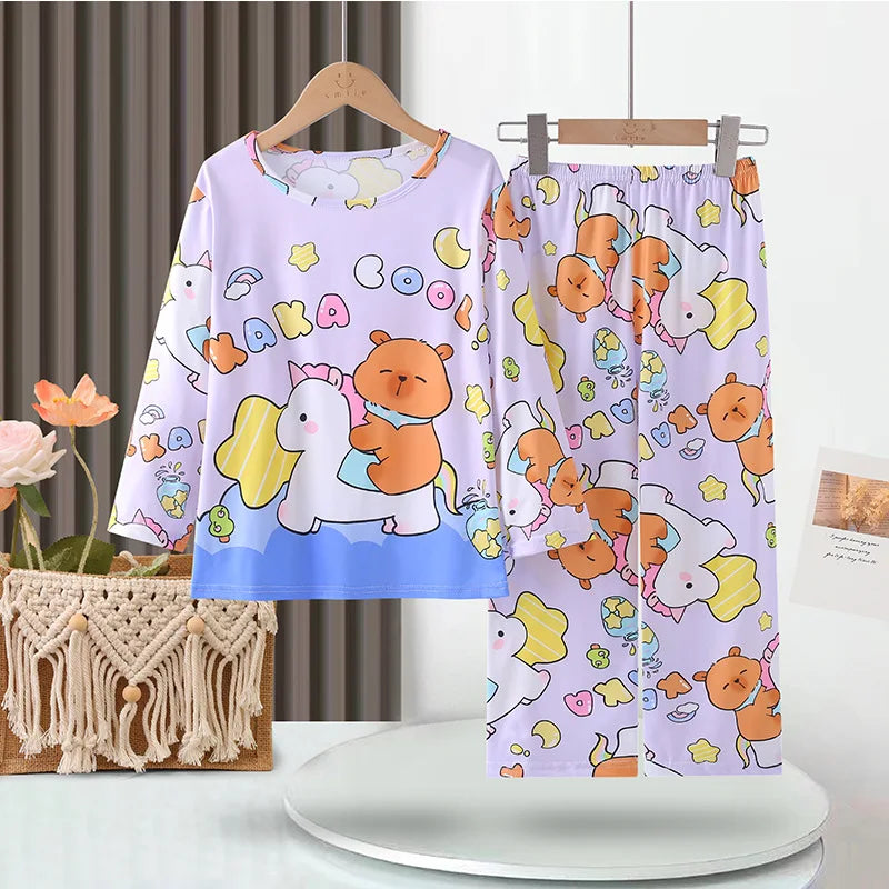 Sleepers Cartoon Boutique Long Sleeve 3 4 5 6 7 8 9 10 11 12 Yrs Pajamas
