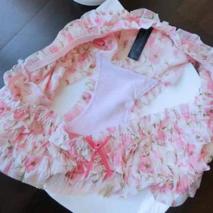 Sexy Low Waist Lingerie Cute Sweet Underwear Cake Layer Lace Briefs