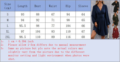 Lantern Sleeve Wrap Mini Dress