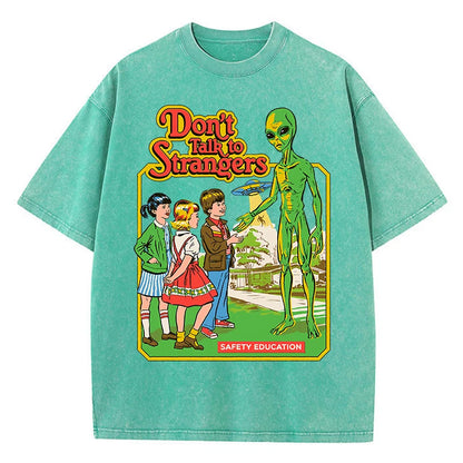 Cartoon Alien Cotton Short Sleeve T Shirts