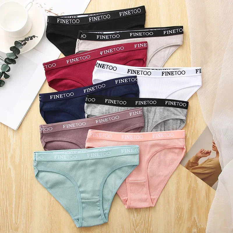 4PCS/Set Cotton Panties High Elastic Underwear Cotton Lingerie
