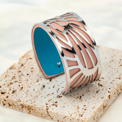 1 set of C-shaped stainless steel gold-plated silver hypoallergenic bracelet